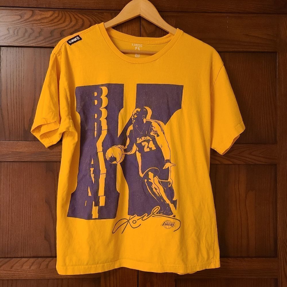 Kobe Bryant Tshirt Gold and Purple Lakers